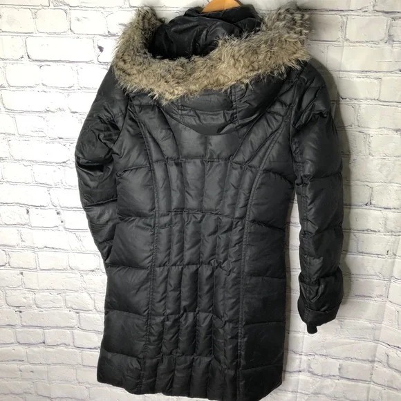 Eddie Bauer Womens Lodge Down Filled Parka Puffer Hooded Long Jacket size XS